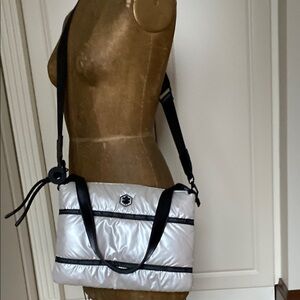 Stylish Silver and Black Women's Bag